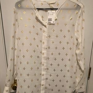 H&M chiffon top - NWT - size 12/Large